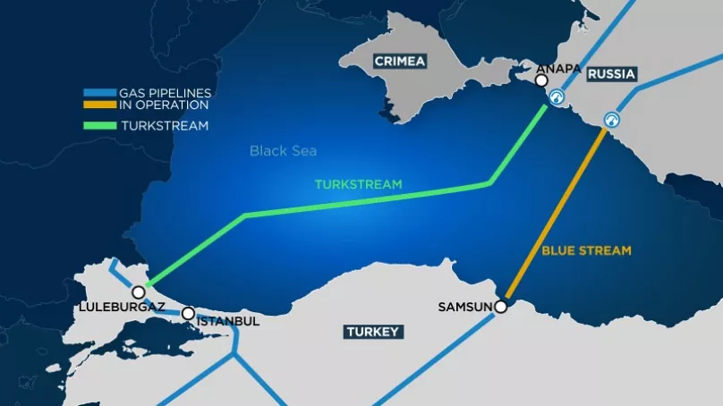Турецький потік: стратегічний газопровід Росії та Туреччини