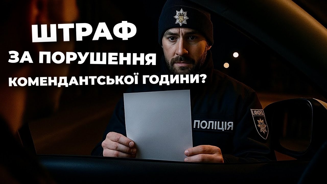 Який штраф за комендантську годину в Україні
